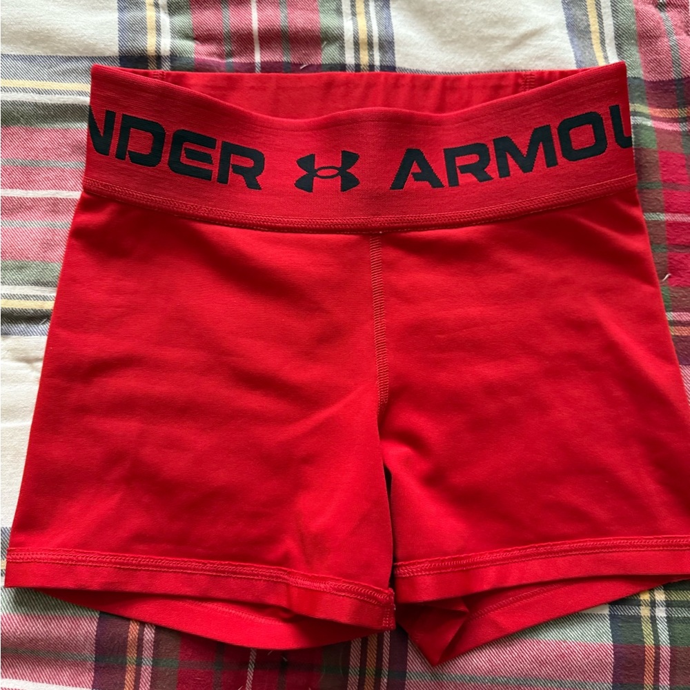 Under Armour Women's Bold Red Athletic Shorts